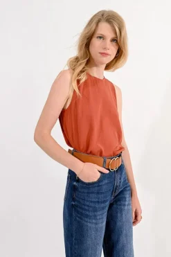 Double Ring Buckle Belt - Camel