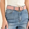 Double Ring Buckle Belt - Nude