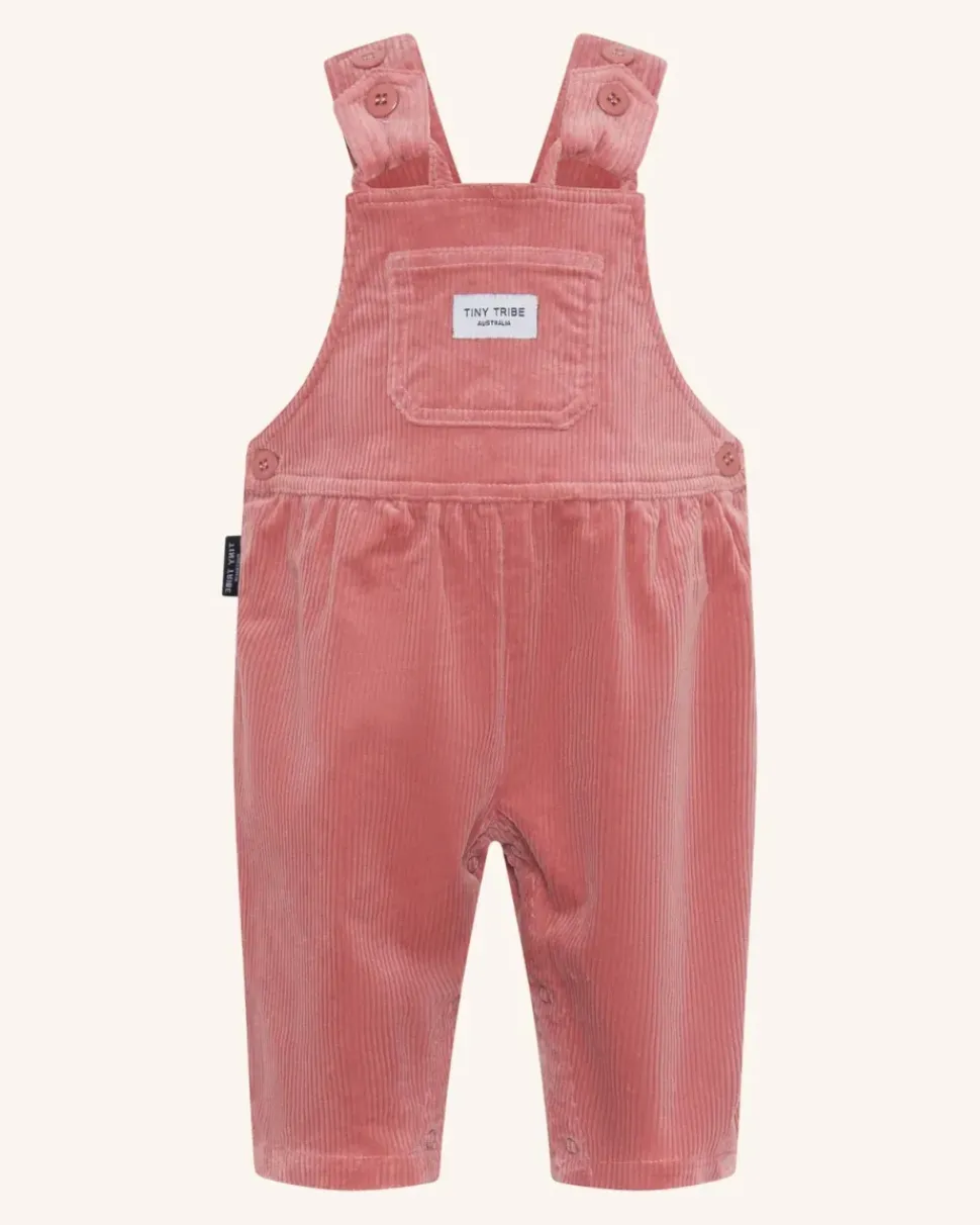 Dusty Pink Corduroy Dungaree Overall