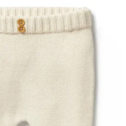 Ecru Knitted Legging