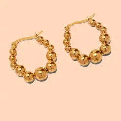 Elio Hoops - 18K Gold Plated