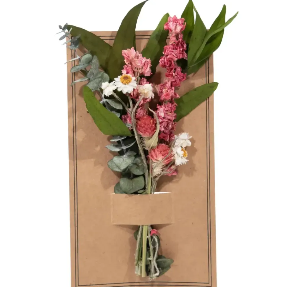 Eucalyptus & Pink Larkspur Mini Bouquet
