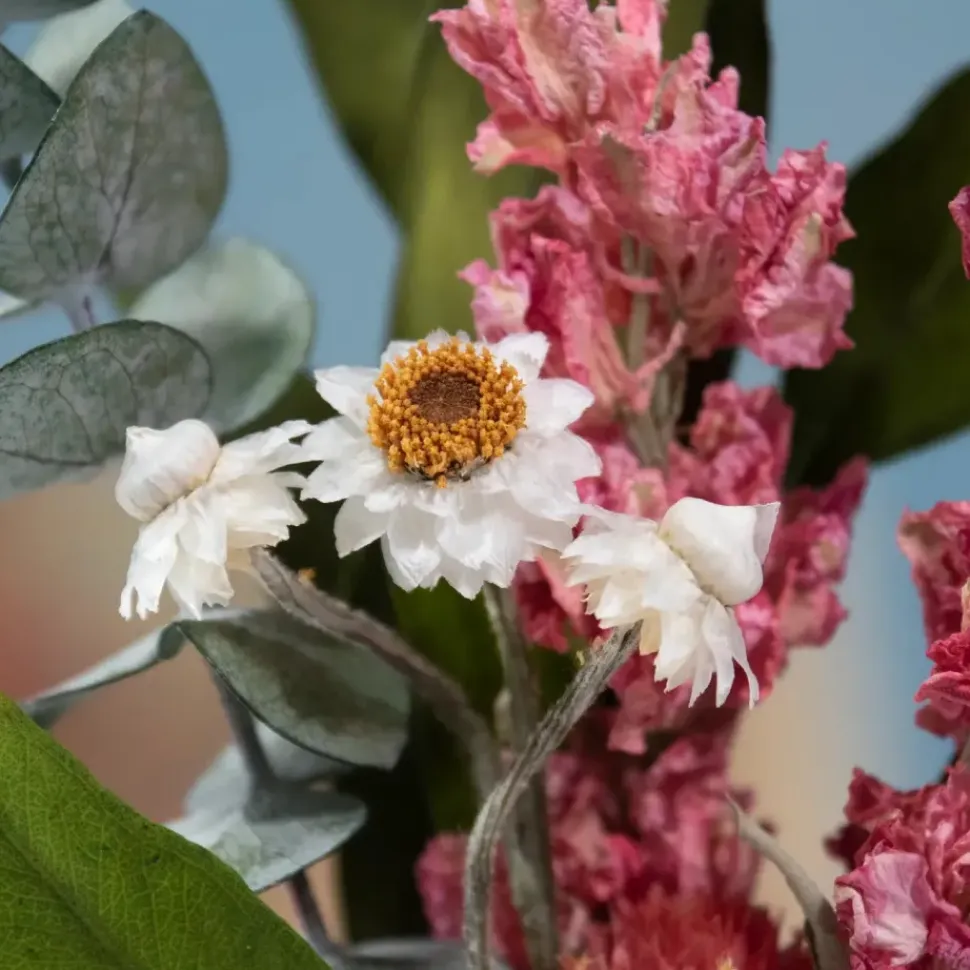 Eucalyptus & Pink Larkspur Mini Bouquet