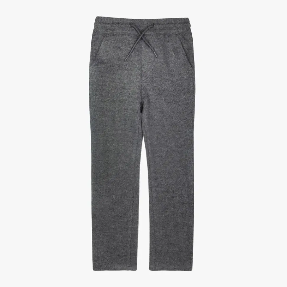 Everyday Stretch Pant - Charcoal Herringbone