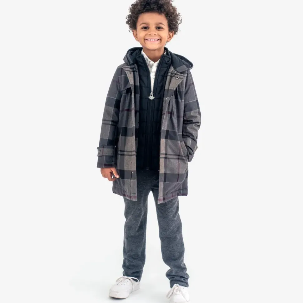 Everyday Stretch Pant - Charcoal Herringbone