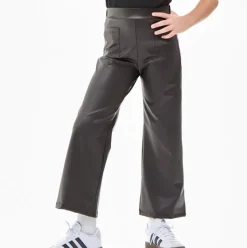 Faux Leather Wide Legs Pants