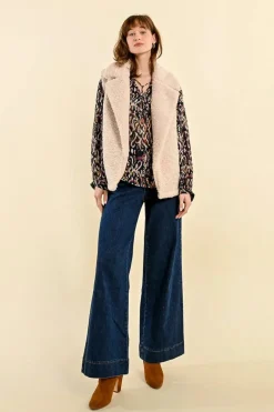 Faux Sheepskin Vest