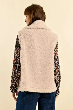Faux Sheepskin Vest
