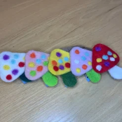 Felt Mushroom Hair Clip (several colors)