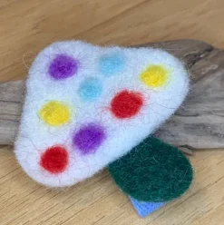 Felt Mushroom Hair Clip (several colors)