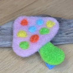 Felt Mushroom Hair Clip (several colors)