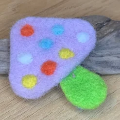 Felt Mushroom Hair Clip (several colors)