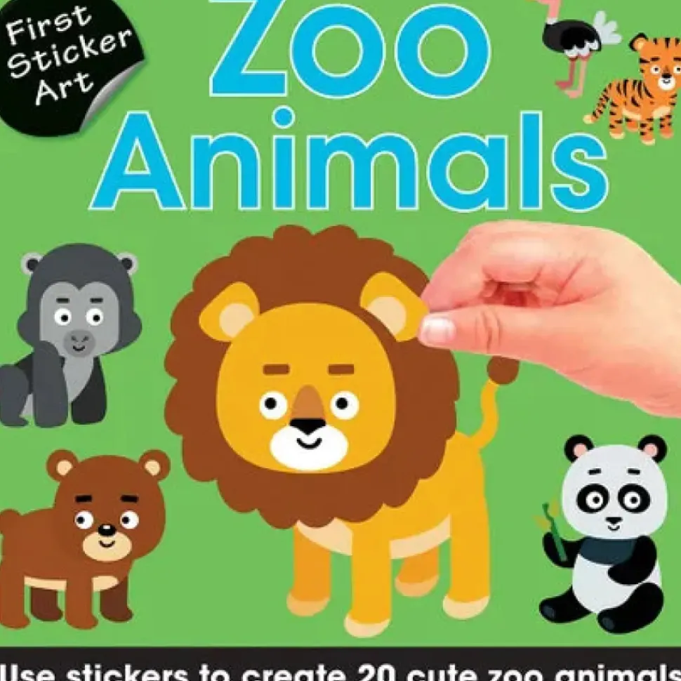 First Sticker Art: Zoo Animals