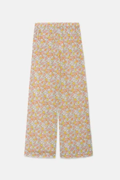 Fish Print Mid-Rise Trousers