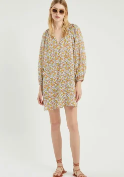 Fish Print Short Tunic Dress