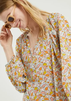 Fish Print Short Tunic Dress