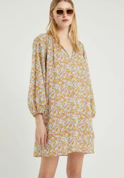 Fish Print Short Tunic Dress