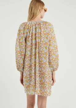 Fish Print Short Tunic Dress
