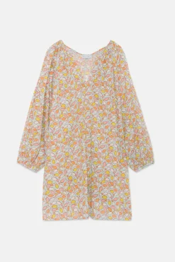 Fish Print Short Tunic Dress