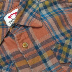Flannel Shirt - Clay/Jewel Plaid