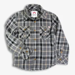 Flannel Shirt - Greige Plaid