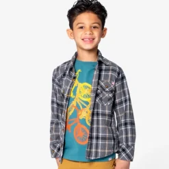 Flannel Shirt - Greige Plaid