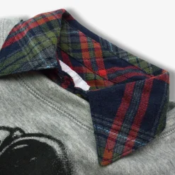 Flannel Shirt - Navy/Cranberry Plaid