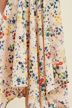 Floral Hanky Hem Dress