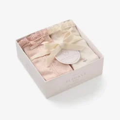 Floral Knee-High Non Slip Baby Socks 2 pack