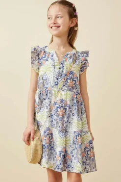 Floral Mandala Print Dress