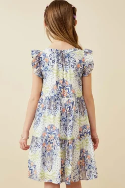 Floral Mandala Print Dress