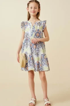 Floral Mandala Print Dress
