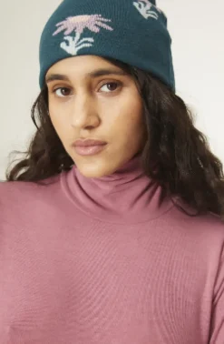 Floral Print Beanie