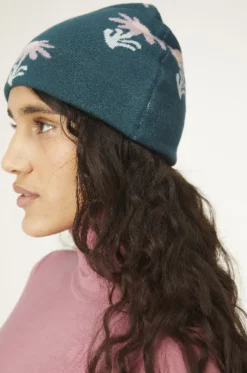 Floral Print Beanie