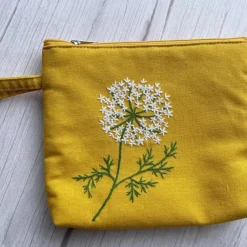 Flower Embroidered Cosmetics Bag - Several Designs
