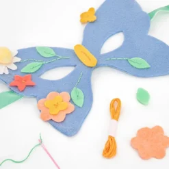 Flower Embroidery Mask Kit