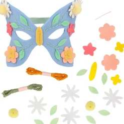 Flower Embroidery Mask Kit