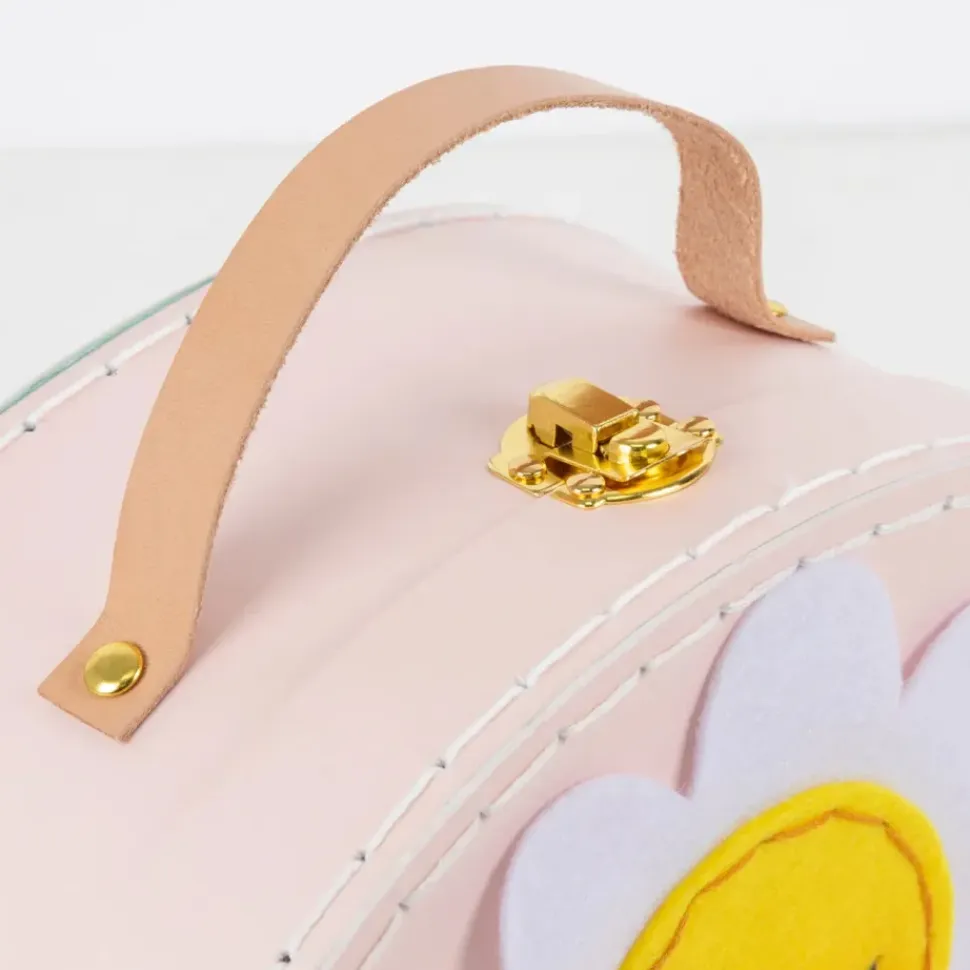 Flower Embroidery Suitcase Kit