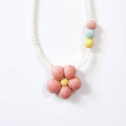 Flower Power Wool Necklace (two colors)