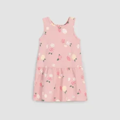 Flower Print Racerback Jersey Dress