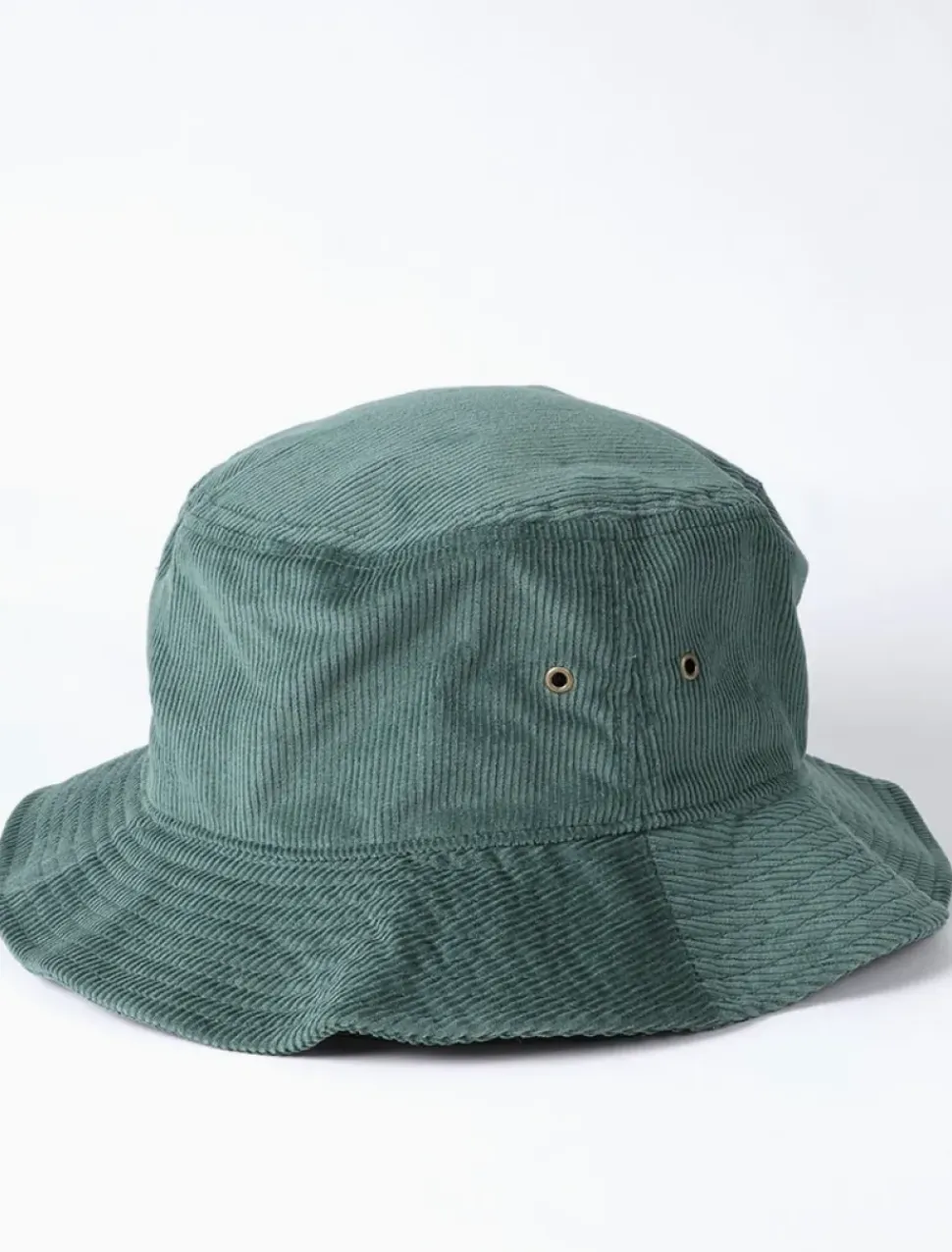 Foldable Vintage Corduroy Bucket Hat - Green