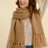 Fringed Scarf - Beige