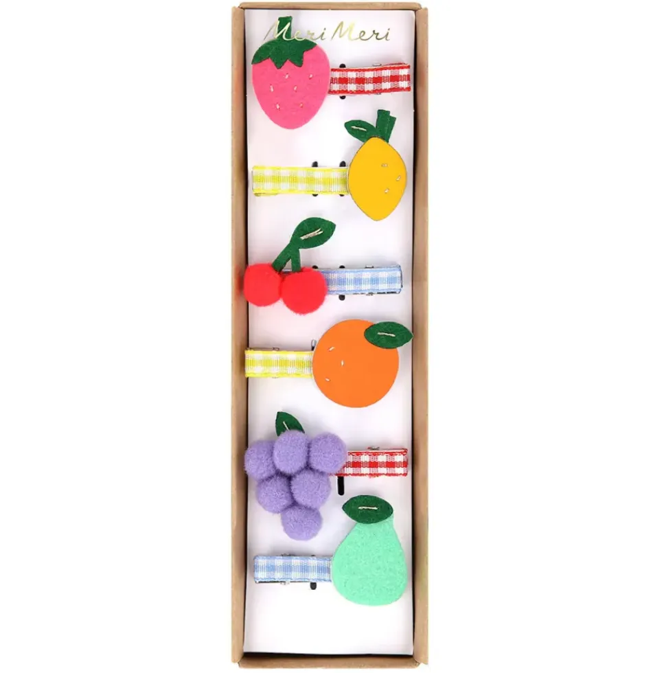 Fruit Hair Clips (x6)