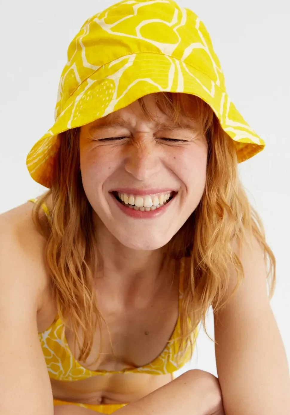 Fruit Print Reversible Bucket Hat