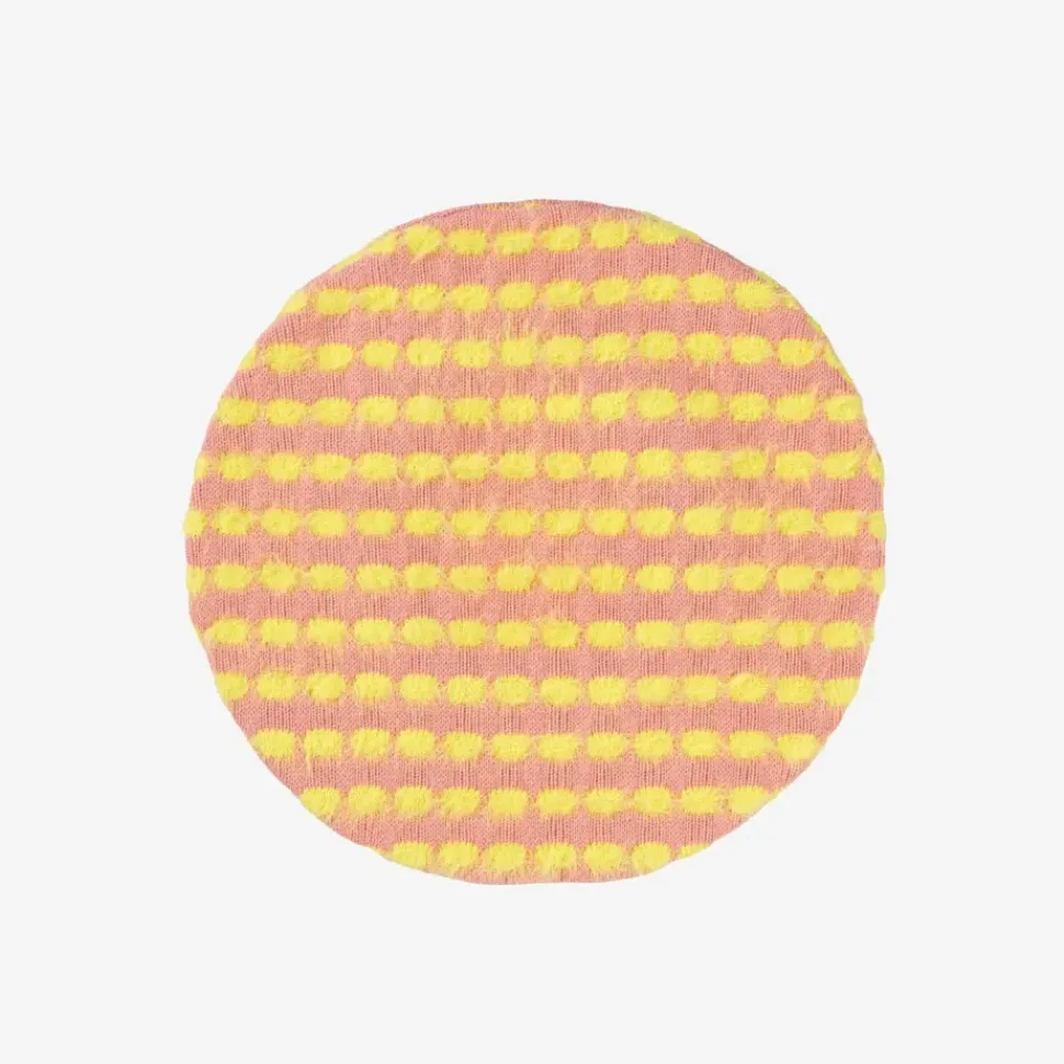 Fur Bubble Dot Beret