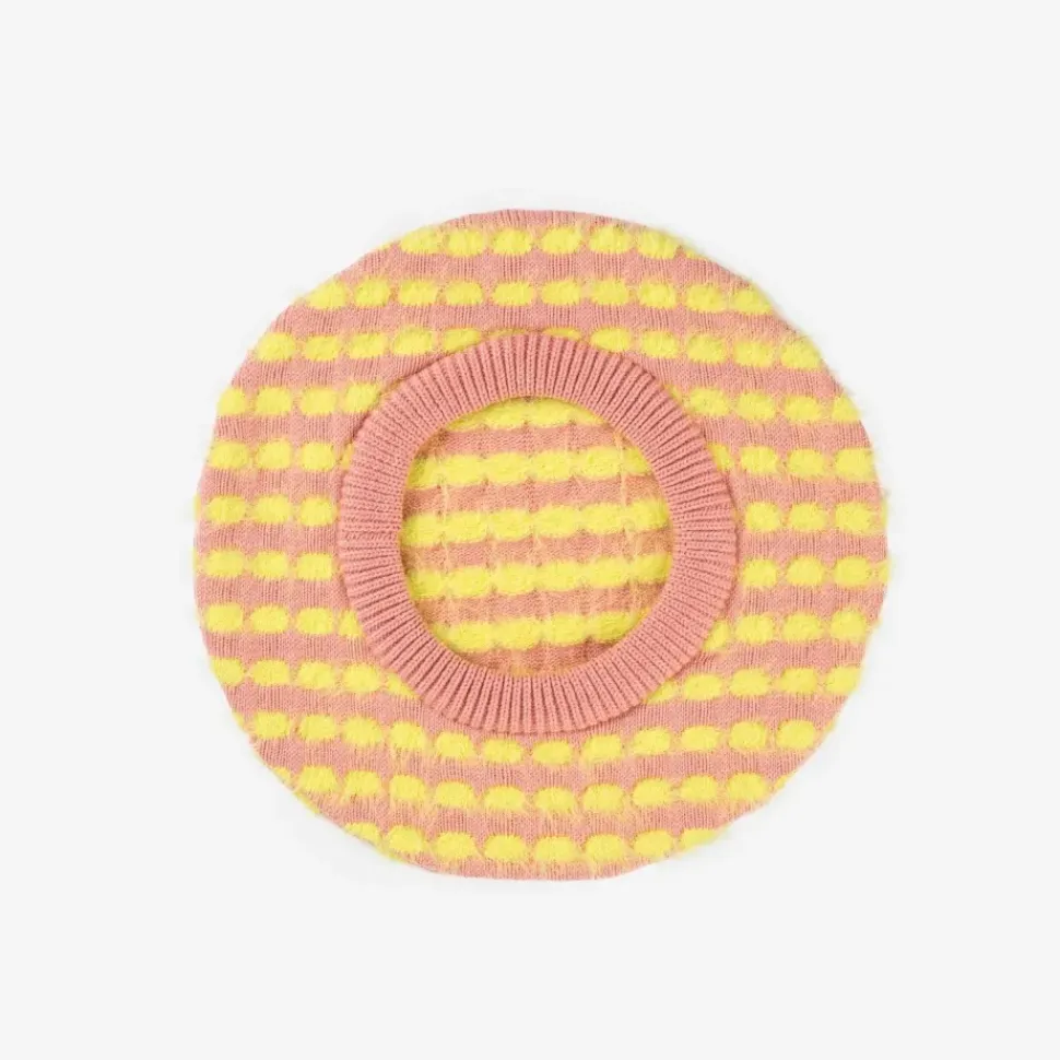 Fur Bubble Dot Beret