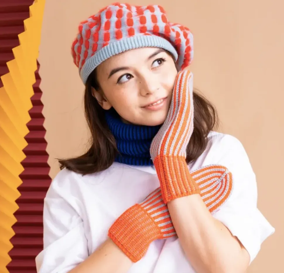 Fur Bubble Dot Beret