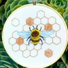 Fuzzy BumbleBee Craft Diy Embroidery Kit