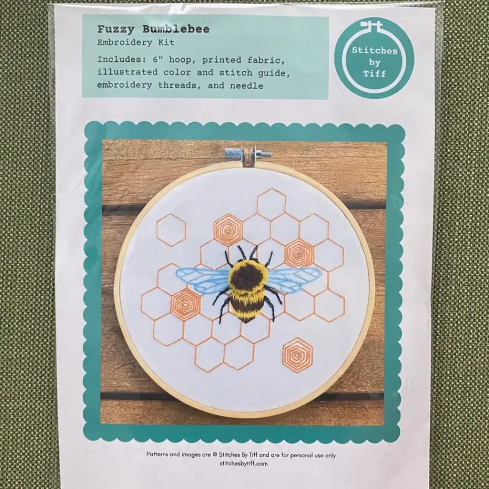 Fuzzy BumbleBee Craft Diy Embroidery Kit