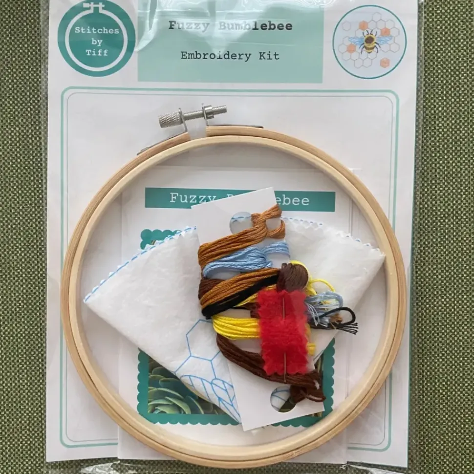 Fuzzy BumbleBee Craft Diy Embroidery Kit